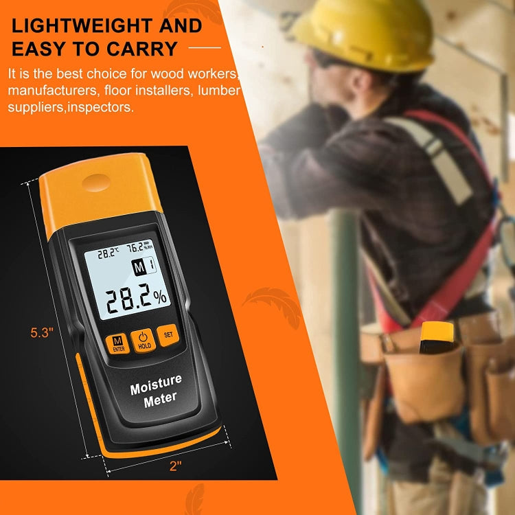 GM610 Digital Wood Moisture Meter(Black) - PH & Moisture Meter by PMC TechLife | Online Shopping South Africa | PMC TechLife | Buy Now Pay Later Mobicred