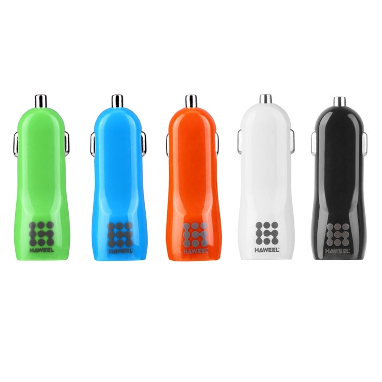 HAWEEL High Quality 2.1A + 1A Dual USB Ports Car Charger(Black) - Car Charger by HAWEEL | Online Shopping South Africa | PMC TechLife | Buy Now Pay Later Mobicred