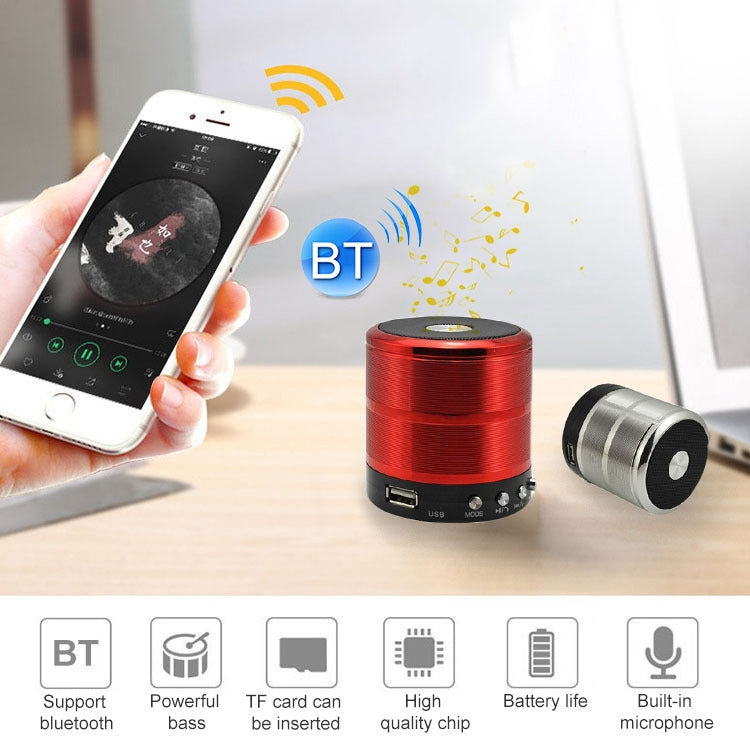 S28 Metal Mobile Bluetooth Stereo Portable Speaker with Hands-free Call Function(Silver) - Desktop Speaker by PMC TechLife | Online Shopping South Africa | PMC TechLife