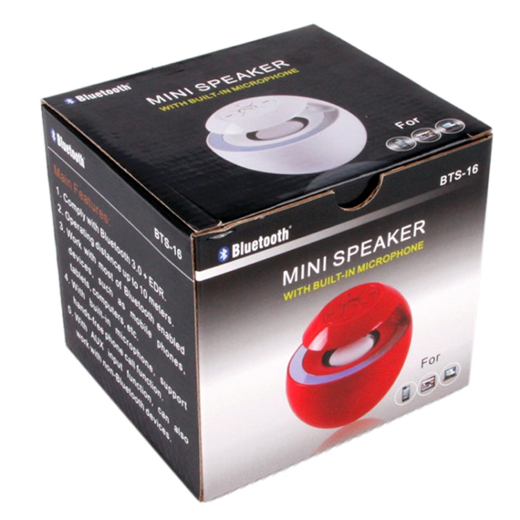 Attractive Swan Style Bluetooth 3.0 + EDR Speaker for iPad / iPhone / Other Bluetooth Mobile Phone, Support Handfree Function, BTS-16(Red) - Desktop Speaker by PMC TechLife | Online Shopping South Africa | PMC TechLife