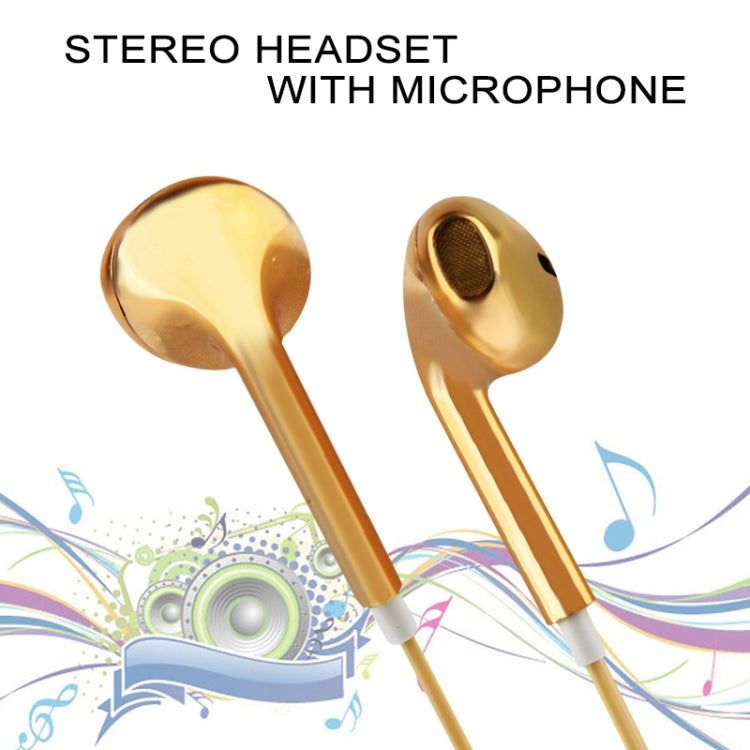 3.5mm Stereo Electroplating Wire Control Earphone for Android Phones / PC / MP3 Player / Laptops(Blue) - In Ear Wired Earphone by PMC TechLife | Online Shopping South Africa | PMC TechLife