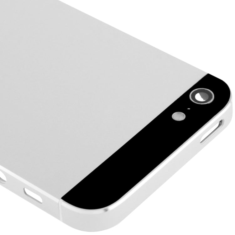 Full Housing Alloy Back Cover for iPhone 5(Silver) - iPhone 5 Parts by PMC TechLife | Online Shopping South Africa | PMC TechLife