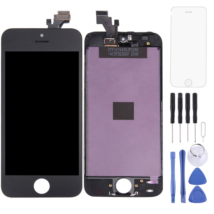TFT LCD Screen for iPhone 5 Digitizer Full Assembly with Frame (Black) - free shipping - PMC TechLife - Order now!