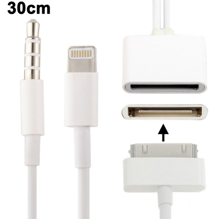 8 Pin Audio Adapter, Not Support iOS 10.3.1 or Above Phone(White) - Converter & Adapter by PMC TechLife | Online Shopping South Africa | PMC TechLife