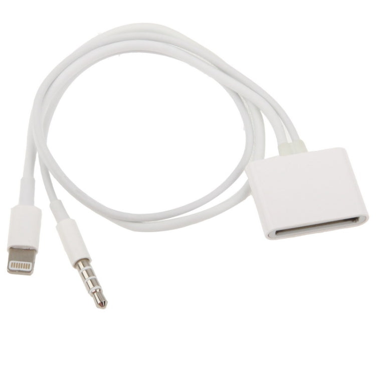 8 Pin Audio Adapter, Not Support iOS 10.3.1 or Above Phone(White) - Converter & Adapter by PMC TechLife | Online Shopping South Africa | PMC TechLife