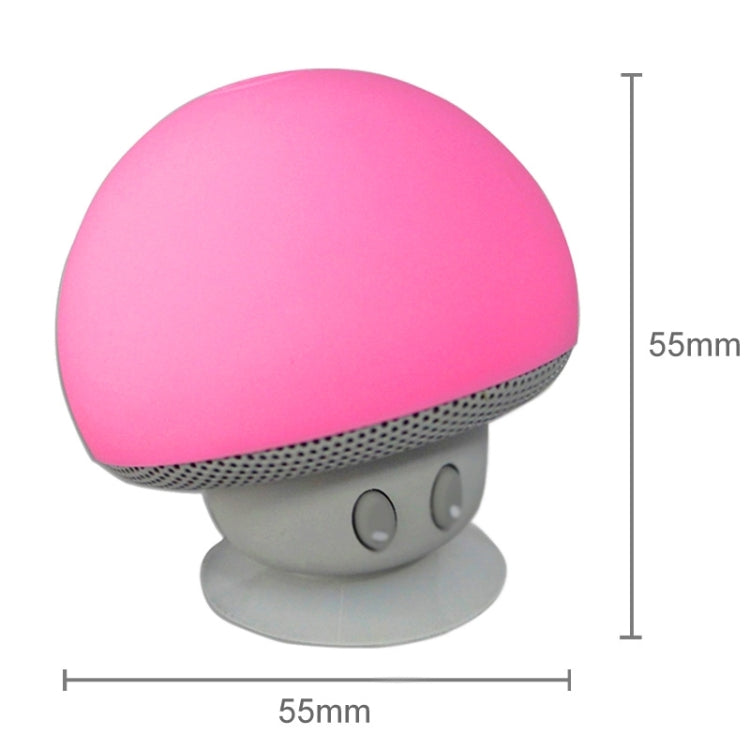 Mushroom Shape Bluetooth Speaker with Suction Holder(Pink) - Desktop Speaker by PMC Jewellery | Online Shopping South Africa | PMC Jewellery