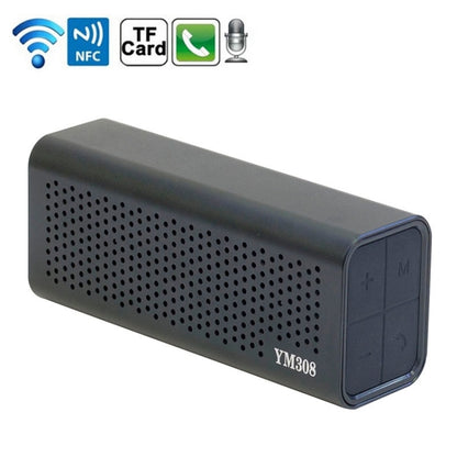 YM-308 Portable Rechargeable NFC Bluetooth Speaker, Support TF Card(Black) - Desktop Speaker by PMC Jewellery | Online Shopping South Africa | PMC Jewellery