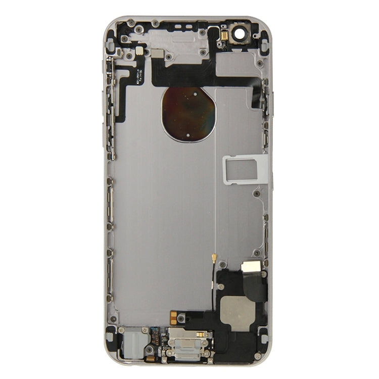 Full Housing Back Cover with Power Button & Volume Button Flex Cable & Charging Port Flex Cable & Speaker Ringer Buzzer for iPhone 6(Grey) - iPhone 6/6 Plus Parts by PMC Jewellery | Online Shopping South Africa | PMC Jewellery