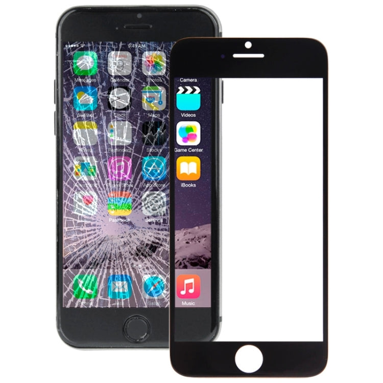 Front Screen Outer Glass Lens for iPhone 6 Plus(Black) - free shipping - PMC TechLife - Order now!