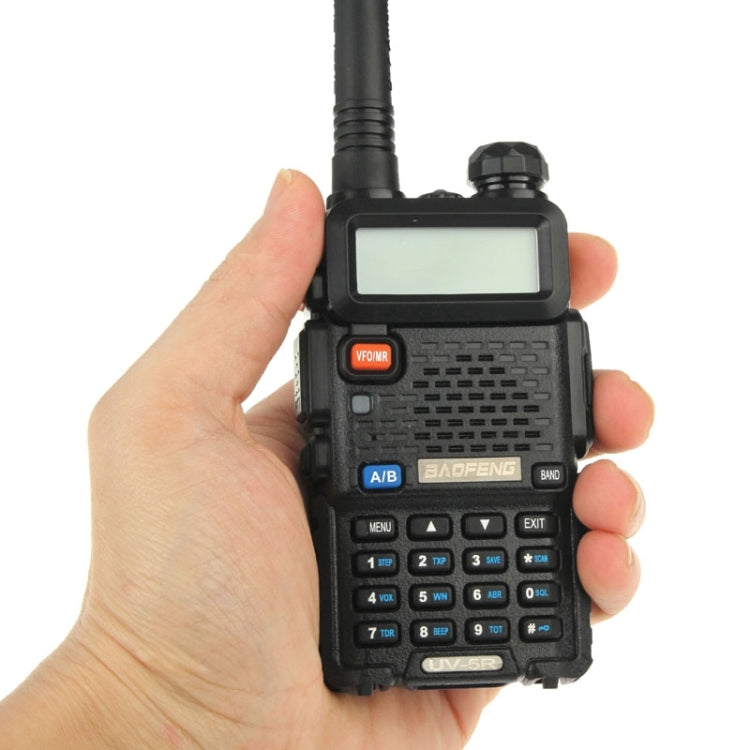 BAOFENG UV-5R Professional Dual Band Transceiver FM Two Way Radio Walkie Talkie Transmitter(Black) - Handheld Walkie Talkie by BAOFENG | Online Shopping South Africa | PMC Jewellery | Buy Now Pay Later Mobicred