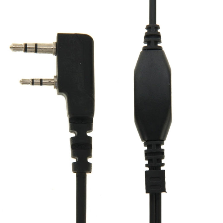 Throat control Transceiver Earpiece Headset for Walkie Talkies, 3.5mm + 2.5mm Plug(Black) - Microphones & Headsets by PMC TechLife | Online Shopping South Africa | PMC TechLife | Buy Now Pay Later Mobicred