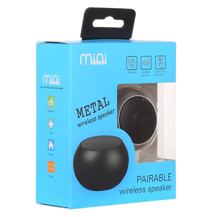 Mini Metal Wireless Bluetooth Speaker,  Hands-free, LED Indicator(Silver) - Desktop Speaker by PMC TechLife | Online Shopping South Africa | PMC TechLife