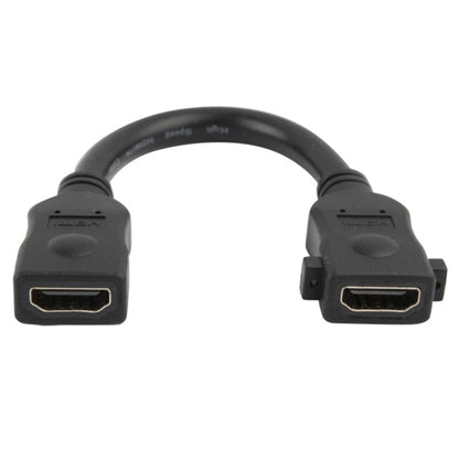 18cm 19 Pin Female to Female HDMI Cable(Black) - Cable by PMC Jewellery | Online Shopping South Africa | PMC Jewellery | Buy Now Pay Later Mobicred