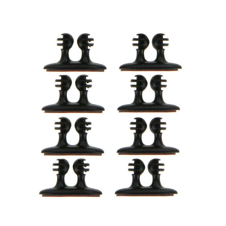 8 PCS DM-003 Car Cable Convenient Bundle Clip with Adhesive(Black) - Auto Fastener & Clips by PMC TechLife | Online Shopping South Africa | PMC TechLife | Buy Now Pay Later Mobicred