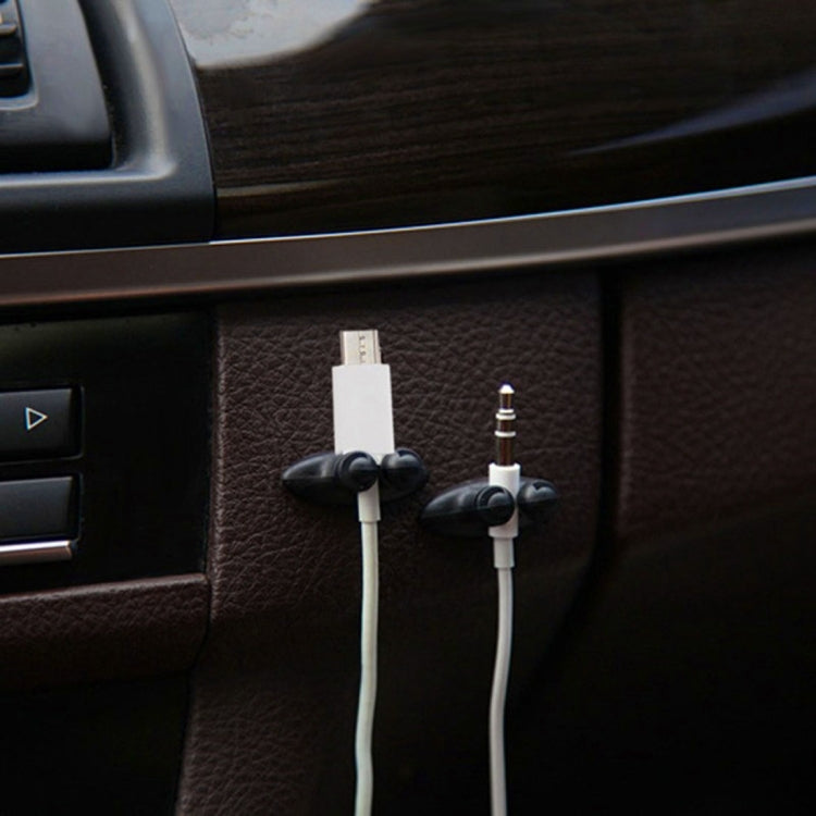 8 PCS DM-003 Car Cable Convenient Bundle Clip with Adhesive(Black) - Auto Fastener & Clips by PMC TechLife | Online Shopping South Africa | PMC TechLife | Buy Now Pay Later Mobicred