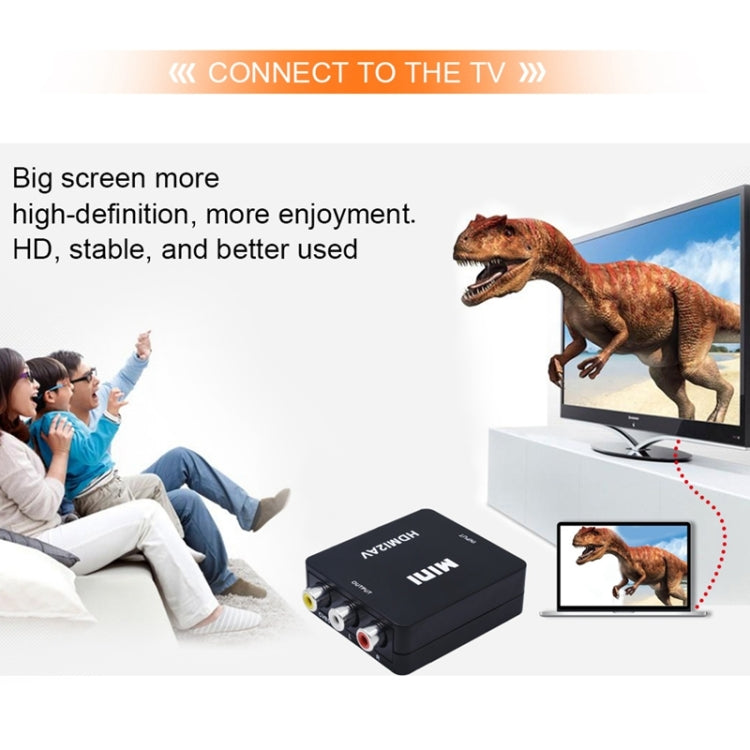 VK-126 Mini HD HDMI to AV/CVBS Video Converter Adapter - free shipping - PMC TechLife - Order now!