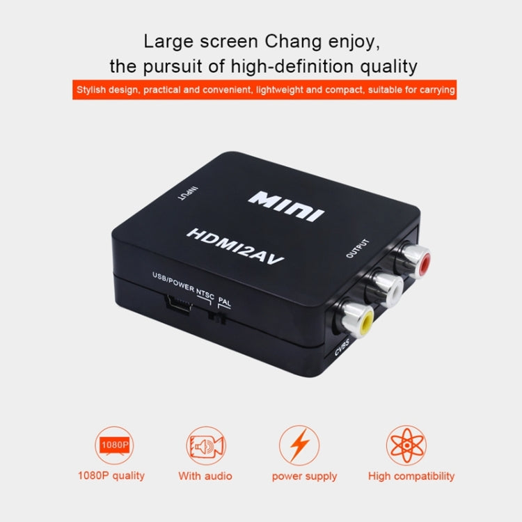 VK-126 Mini HD HDMI to AV/CVBS Video Converter Adapter - free shipping - PMC TechLife - Order now!