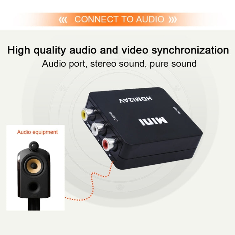 VK-126 Mini HD HDMI to AV/CVBS Video Converter Adapter - free shipping - PMC TechLife - Order now!