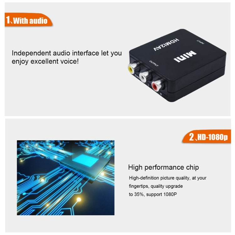 VK-126 Mini HD HDMI to AV/CVBS Video Converter Adapter - free shipping - PMC TechLife - Order now!