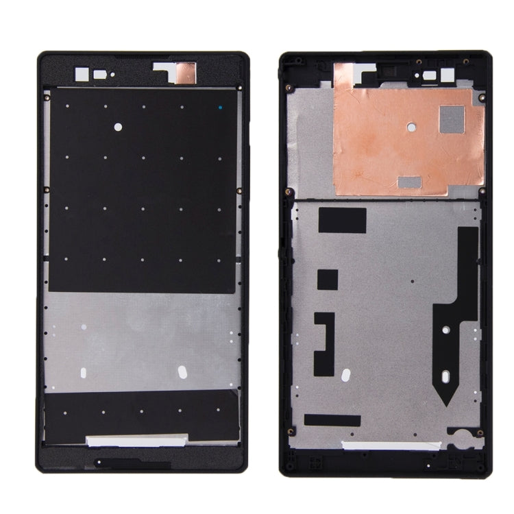 Front Housing  with Adhesive Sticker for Sony Xperia T2 Ultra(Black) - free shipping - PMC TechLife - Order now!