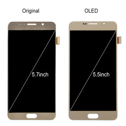 5.7 inch  Original LCD Screen and Digitizer Full Assembly for Galaxy Note 5 / N9200, N920I, N920G, N920G/DS, N920T, N920A(Gold) - LCD Screen by PMC Jewellery | Online Shopping South Africa | PMC Jewellery