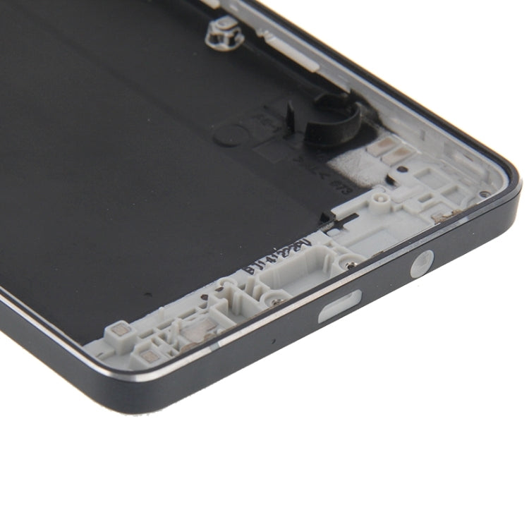 For Galaxy A5 / A500 Rear Housing (Black) - Frame Bezel Plate by PMC Jewellery | Online Shopping South Africa | PMC Jewellery