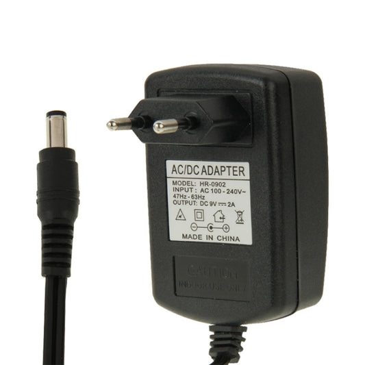 High Quality EU Plug AC 100-240V to DC 9V 2A Power Adapter, Tips: 5.5 x 2.1mm, Cable Length: 1m - AC Adapers by PMC Jewellery | Online Shopping South Africa | PMC Jewellery