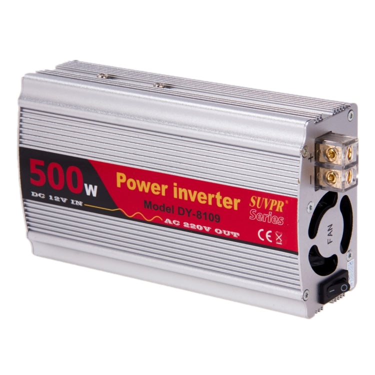 SUVPR DY-8109 500W DC 12V to AC 220V Car Power Inverter with 500mA USB Port & Universal Power Socket - Others by SUVPR | Online Shopping South Africa | PMC Jewellery | Buy Now Pay Later Mobicred