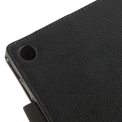 Litchi Texture Leather Case with Holder for Sony Xperia Tablet Z2 10.1(Black) - Sony by PMC Jewellery | Online Shopping South Africa | PMC Jewellery