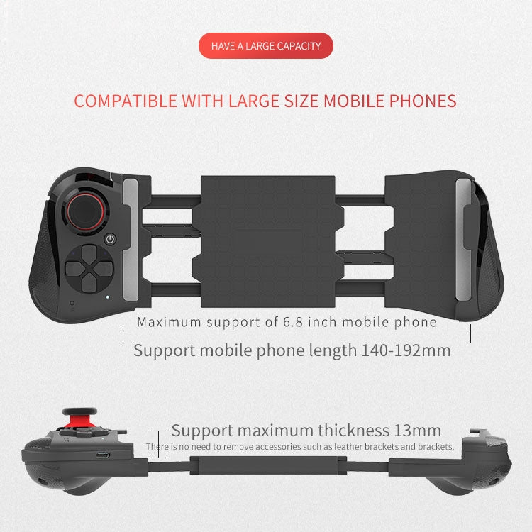 One-hand Stretch Retractable Bluetooth Gamepad, Bluetooth Distance: 10m, For Android, iOS Mobile Phone Below 6.8 inch - Controller Gamepad by PMC Jewellery | Online Shopping South Africa | PMC Jewellery