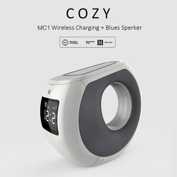 NILLKIN MC1 CE / RoHs / FCC Certificated QI Standard Wireless Charging Transmitter + Bluetooth Speaker, EU Plug , For iPhone, Galaxy, Sony, Lenovo, HTC, Huawei, Google, LG, Xiaomi, other Smartphones - Desktop Speaker by NILLKIN | Online Shopping South Africa | PMC Jewellery | Buy Now Pay Later Mobicred