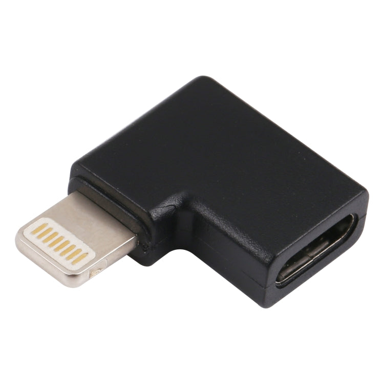 8 Pin Male to USB-C / Type-C Female Elbow Charging Adapterr - Converter & Adapter by PMC TechLife | Online Shopping South Africa | PMC TechLife