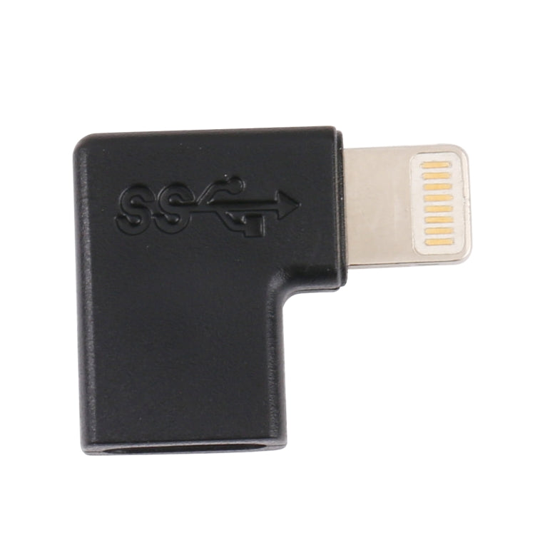 8 Pin Male to USB-C / Type-C Female Elbow Charging Adapterr - Converter & Adapter by PMC TechLife | Online Shopping South Africa | PMC TechLife