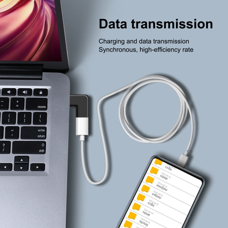 8 Pin Male to USB-C / Type-C Female Elbow Charging Adapterr - Converter & Adapter by PMC TechLife | Online Shopping South Africa | PMC TechLife