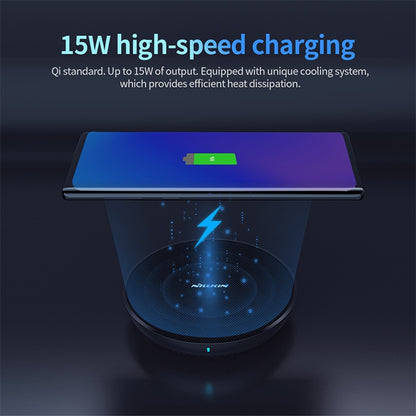 NILLKIN MC035 Power Flash Qi Standard High Speed Wireless Charger (Classic Nylon) - Wireless Charger by NILLKIN | Online Shopping South Africa | PMC Jewellery | Buy Now Pay Later Mobicred