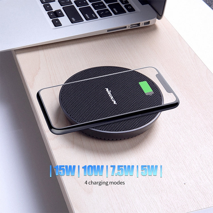 NILLKIN MC035 Power Flash Qi Standard High Speed Wireless Charger (Classic Nylon) - Wireless Charger by NILLKIN | Online Shopping South Africa | PMC Jewellery | Buy Now Pay Later Mobicred