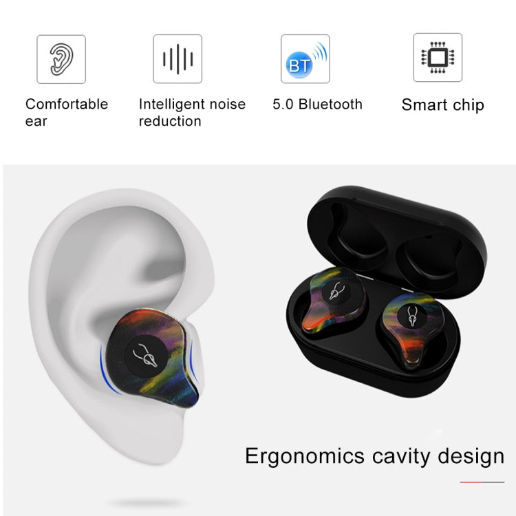 SABBAT X12PRO Mini Bluetooth 5.0 In-Ear Stereo Earphone with Charging Box, For iPad, iPhone, Galaxy, Huawei, Xiaomi, LG, HTC and Other Smart Phones(Blue Dome) - Bluetooth Earphone by Sabbat | Online Shopping South Africa | PMC Jewellery | Buy Now Pay Later Mobicred