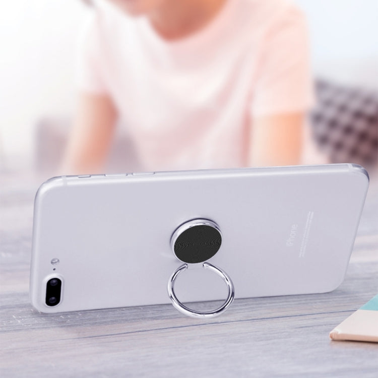 Universal CD Pattern Metal Mobile Phone Ring Holder(Black) - Ring Holder by PMC TechLife | Online Shopping South Africa | PMC TechLife