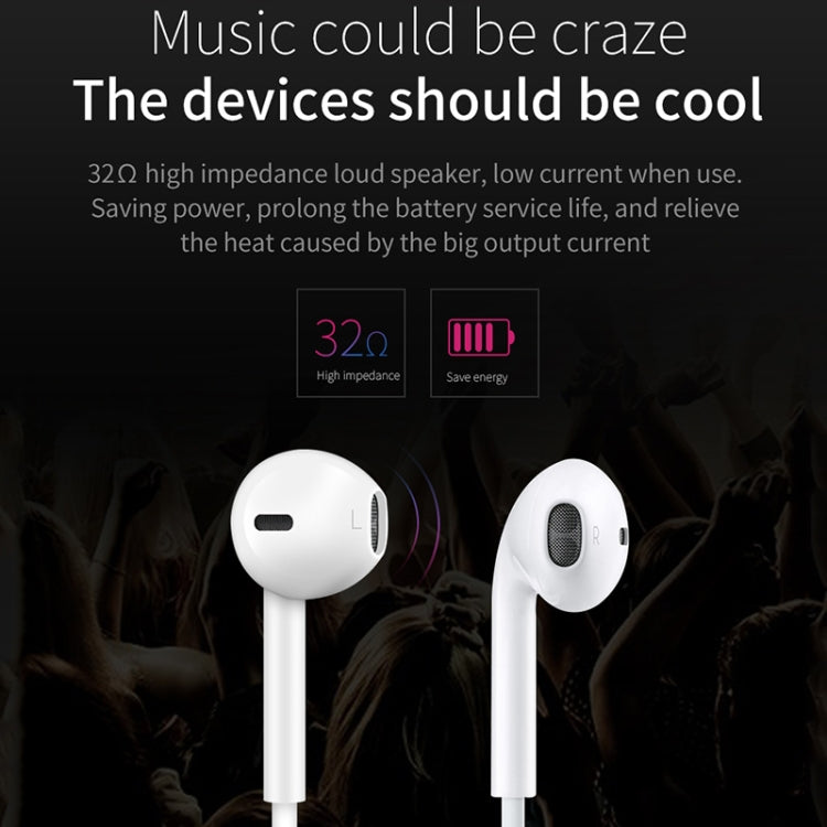 JOYROOM JR-EP1 1.2m 3.5mm Plug Wire Control In-Ear Earphone(White) - In Ear Wired Earphone by JOYROOM | Online Shopping South Africa | PMC TechLife | Buy Now Pay Later Mobicred
