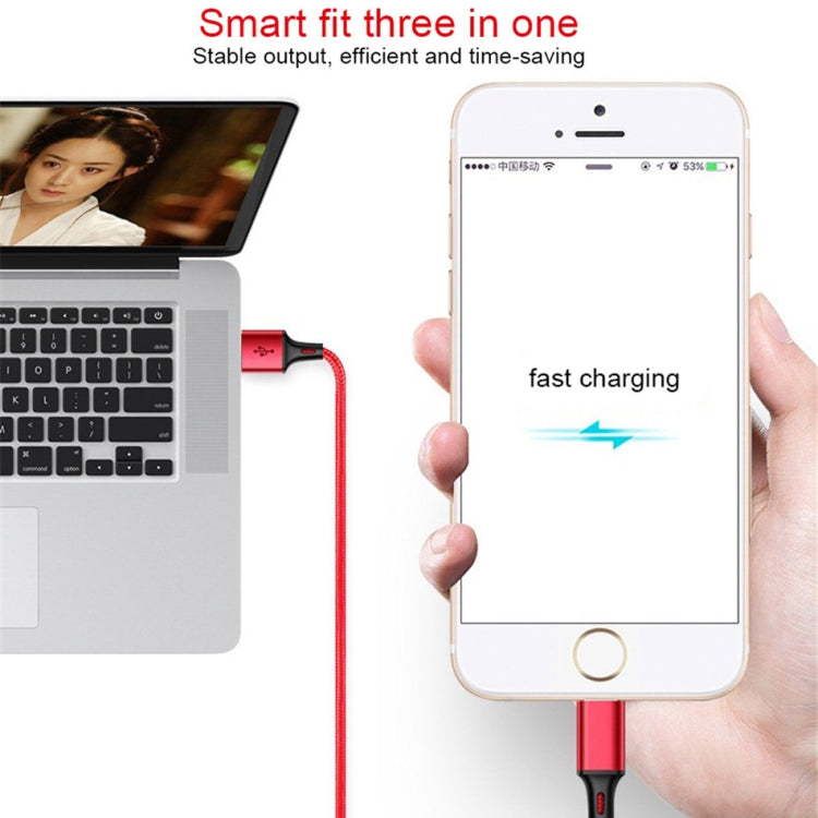 For iPhone / Apple Watch 2 In 1 8 Pin + Magnetic Charging Base Multi-function Charging Cable, Length: 1m(Blue) - Multifunction Cable by PMC TechLife | Online Shopping South Africa | PMC TechLife