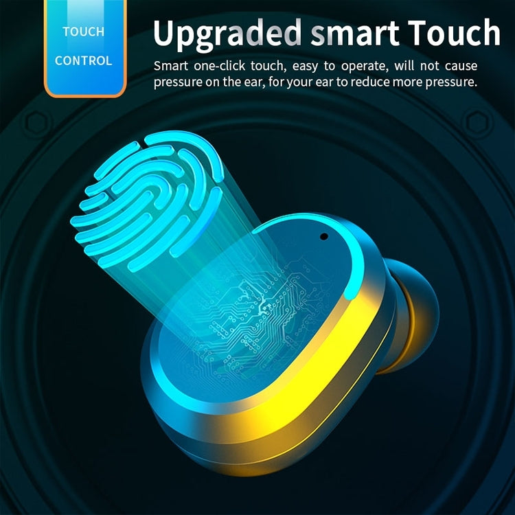M8 Bluetooth 5.0 TWS Touch Digital Display True Wireless Bluetooth Earphone with Charging Box(White) - TWS Earphone by PMC TechLife | Online Shopping South Africa | PMC TechLife