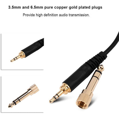 ZS0095 For Sennheiser HD25 / HD560 / HD540 / HD430 / HD250 Earphone Spring Cable, Cable Length: 1.5m-5m - Headset Accessories by PMC Jewellery | Online Shopping South Africa | PMC Jewellery | Buy Now Pay Later Mobicred