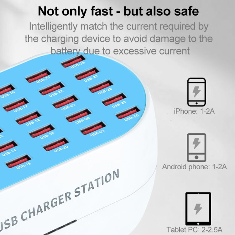 830-12 120W 12 USB Ports Multifunction Smart Charger Station AC100-240V, US Plug(White) - Multifunction Charger by PMC Jewellery | Online Shopping South Africa | PMC Jewellery