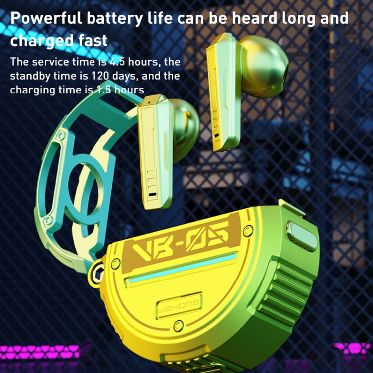 WK VB05 Pioneer Series Wireless Bluetooth Earphones (Yellow) - free shipping - PMC TechLife - Order now!