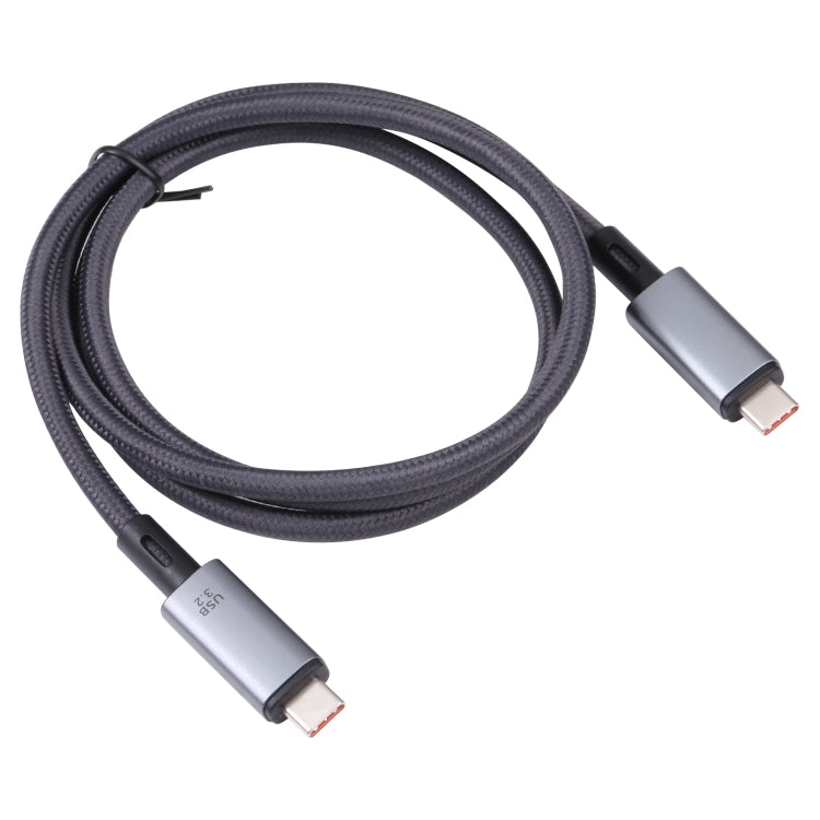 10Gbps 8K USB-C/Type-C to USB-C/Type-C Video Cable Compatible with USB 3.2, Length: 1m(Black) - Video & Audio Cable by PMC TechLife | Online Shopping South Africa | PMC TechLife