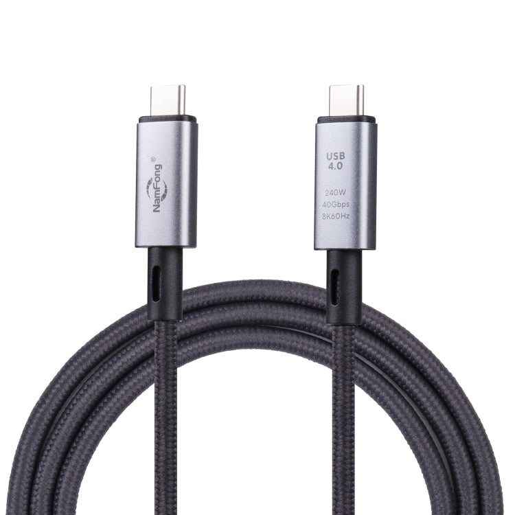 40Gbps 8K USB-C/Type-C to USB-C/Type-C Video Cable Compatible with USB 4, Length: 1m(Black) - Video & Audio Cable by PMC TechLife | Online Shopping South Africa | PMC TechLife