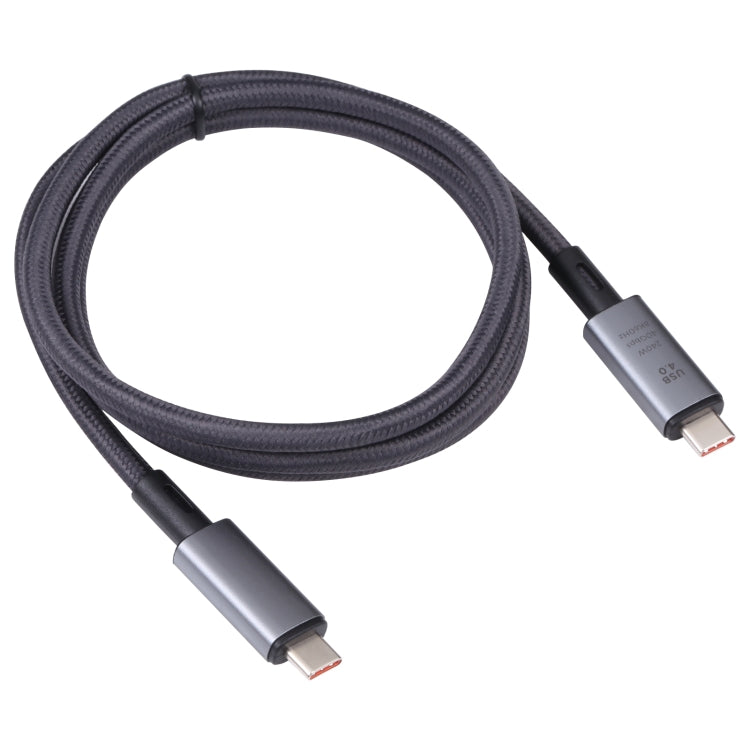 40Gbps 8K USB-C/Type-C to USB-C/Type-C Video Cable Compatible with USB 4, Length: 1m(Black) - Video & Audio Cable by PMC TechLife | Online Shopping South Africa | PMC TechLife