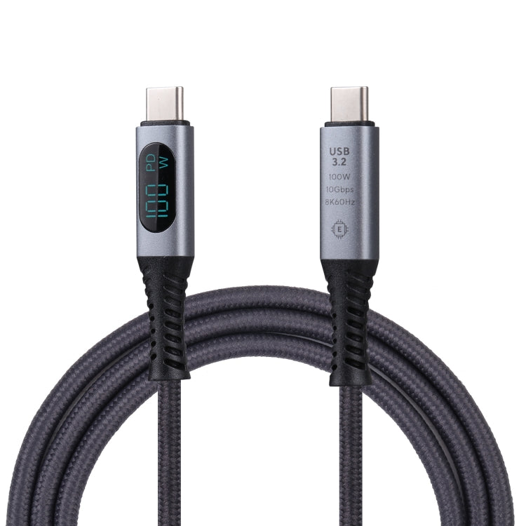 10Gbps 8K USB-C/Type-C to USB-C/Type-C Digital Video Cable Compatible with USB 3.2, Length: 1m (Black) - Video & Audio Cable by PMC TechLife | Online Shopping South Africa | PMC TechLife