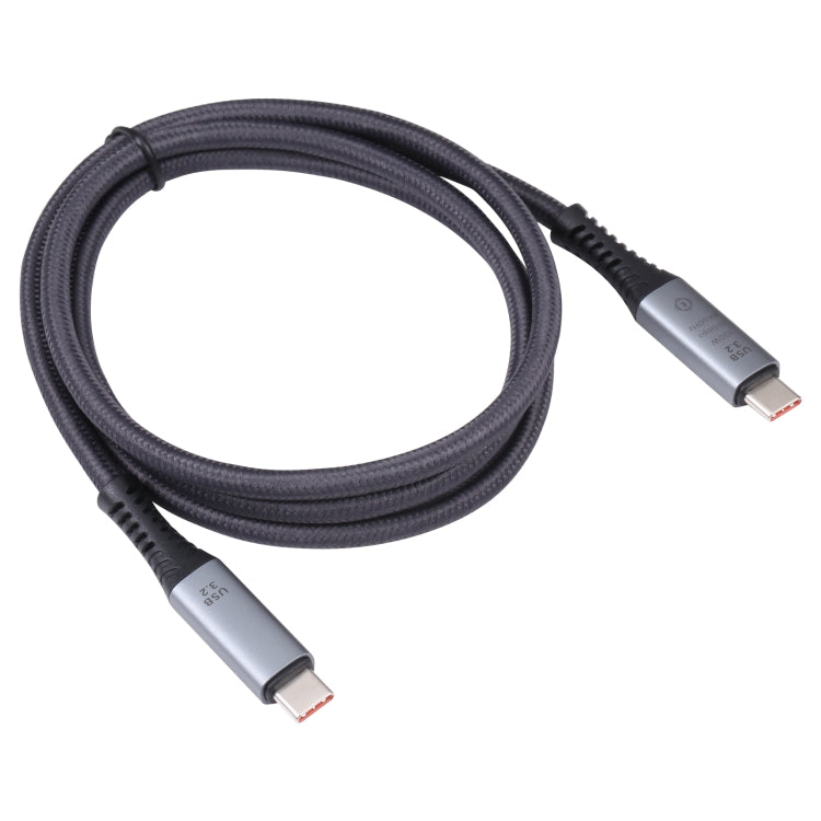 10Gbps 8K USB-C/Type-C to USB-C/Type-C Digital Video Cable Compatible with USB 3.2, Length: 1m (Black) - Video & Audio Cable by PMC TechLife | Online Shopping South Africa | PMC TechLife
