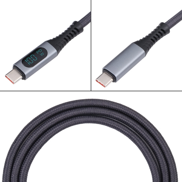 10Gbps 8K USB-C/Type-C to USB-C/Type-C Digital Video Cable Compatible with USB 3.2, Length: 1m (Black) - Video & Audio Cable by PMC TechLife | Online Shopping South Africa | PMC TechLife